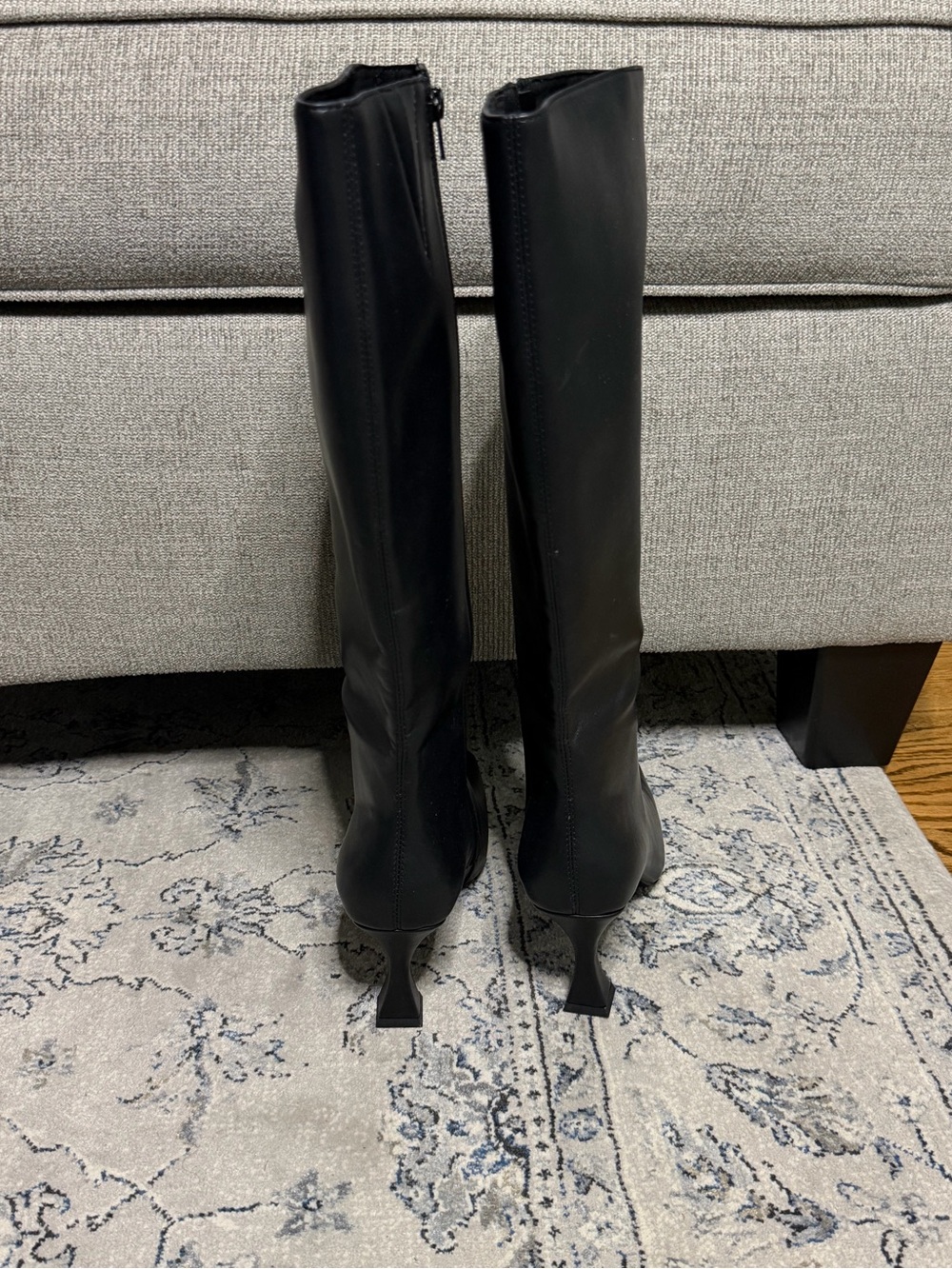 Jeffrey Campbell Checkmate Knee High Boot Black - Picture 7 of 10